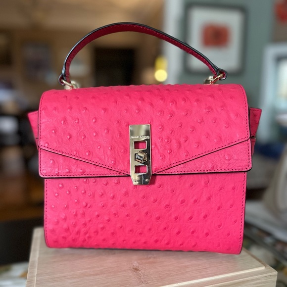 henri bendel Handbags - Henri Bendel Uptown Hot Pink Leather Bag
